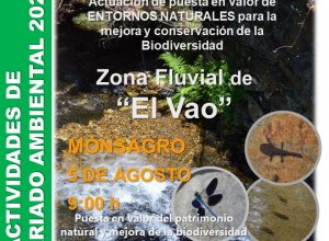 Día del voluntariado ambiental, jueves 5 de agosto.